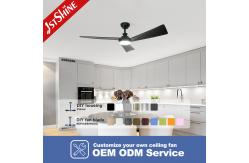 China 52 Inch Dimmable LED Light Ceiling Fan With Lights Remote Control 6 Speed supplier