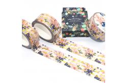 China Custom Make Printed Scrapbook Holographic Foil Kawaii Stationery Washi Tapes supplier