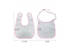 China Custom Printing Logo Sublimation Baby Bib With Velcro Blanks supplier