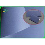 Blue Fabric Washable Kraft Liner Paper 0.55mm thickness for Wallets making