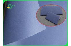 China Blue Fabric Washable Kraft Liner Paper 0.55mm thickness for Wallets making supplier