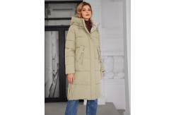 China Closure Female Frost Jacket In Black With Zipper And Snap Fastener supplier