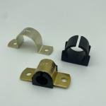 Manufacturer Two Hole Galvanized Steel 1/2'' Omega Rubber Cushion Clamps for sale