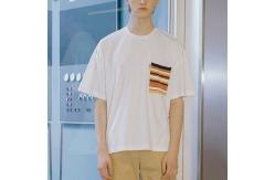 China Custom Summer Casual Stripped Cool Shirts For Boys Round Neck XS-XXXXXL supplier