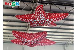 China Store Decorative 3m Hanging Led Lighting Inflatable Starfish supplier