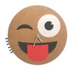 12 Inch Round Cork Wall Clock Battery Operated Decorative Corkboard for sale