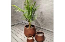 China Frost Resistant Fiberclay Planter Customized For Garden's Aesthetics And Durability supplier