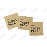 Custom Biodegradable Empty Tea Sachet Three Side Heat Seal Tea Coffee Packaging Bag Kraft Paper Tablet Packaging Bag for sale