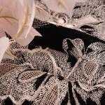 Flower Pattern Embroidered Lace Fabric Guipure Mesh Lace 135cm Width