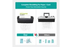 China C220P 6 sheets Commercial Cross Cut Shredder 13L Basket Document Paper Shredder supplier