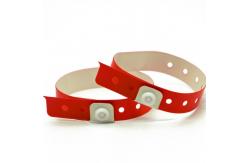China Waterproof Vinyl PVC Wristband for One Time Events Customized Logo and Durable supplier