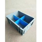 Virgin Polyethylene Blue 600*400 mm Euro Stacking Containers With Loading Capacity 40kg