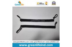 China Elastic Spiral Construction Field Stopdrop Tooling Coil Lanyard Cable w/ Press-in Hook supplier