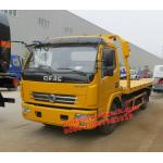 4Tons Wrecker Tow Truck With Crane , Euro 4 Platform Towing Trucks 90Km/h for sale