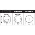 1R12-303 Goodyear Air Spring Bellows NO. 566-24-3-108 910S-16P382 16-13810-000 for sale