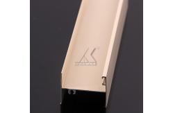 China RoHS Gold Anodized Aluminum Frame Windows Extrusion Profile supplier