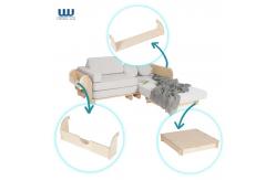 China Comfortable Durable Modular Play Sofa Wooden Frame Playshelf Environment Friendly supplier
