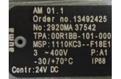 China Germany Silver AUMA Actuator Auma Electric Actuator Manual AM01.1 supplier