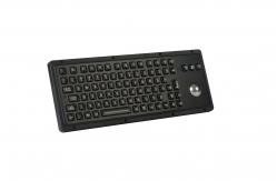 China IP67 Dynamic Water Proof Marine Black Metal Keyboard With Track Ball supplier