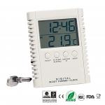 90% RH LCD Display ABS Indoor Thermo Hygrometer for sale