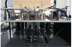 China Durable Full Automatic Paper Cup Lid Making Machine With Ultrasonic Device supplier