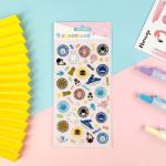 Glue Crystal Gold Stamping Sticker 3D Drip Cartoonepoxy DIY Mirror Sticker for sale