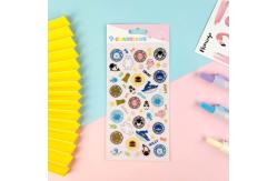 China Pet Adhesive 3D Cartoon Stickers UV Offset Printing Package Seal Stickers supplier