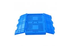 China 100% Virgin Polypropylene Plastic Pallet Boxes / Collapsible Plastic Box Attached Lids supplier