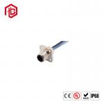 Industrial IP67 Waterproof Electrical M12 Circular Connector Male To Female Molding Cable 3 4 5 8 12 Pins for sale
