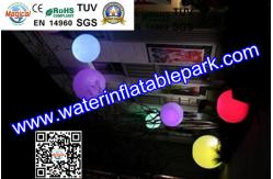 China RGB LED Inflatable Decoration Glow Balloon , LED Inflatable Balloon supplier