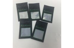 China UV print KUSH PE Prevent children from opening tobacco bags with window supplier