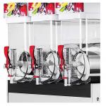 300W Stainless Steel Ice Slush Machine / 15L×3 Smoothie Slush Machine For Supermarket for sale
