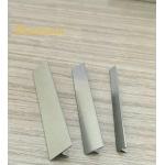 T Shape Stainless Steel Bullnose Tile Trim T6 X 3048mm Silver Hairline Design for sale