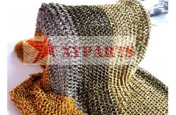 China Chrome Plate Ring Mesh Curtain In Chainmail supplier