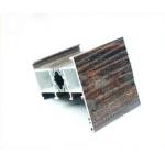 Wood Finish Aluminium Profiles , Window Accessory Aluminum Window Frame Parts for sale