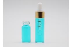 China Small Volume Slim Glass Essential Oil Packaging Bottles With 18mm Dropper supplier