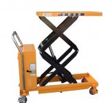 Hand Push Scissor Trolley Semi Electric Hydraulic Small Scissor Lift Trolley