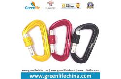 China Space Aluminum Top Quality Black/Red/Yellow Lockable Snap Carabiners supplier