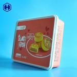 Anti - Counterfeiting Plastic Cupcake Boxes With Closed Square Cover for sale