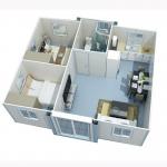 Expandable Container House for Strong and Stable Steel Frame Structure Design