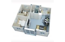 China Expandable Container House for Strong and Stable Steel Frame Structure Design supplier