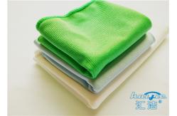 China Shiny Smooth Green Microfiber Glass Cleaning Cloth For Mirrors , Screens supplier