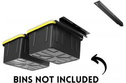 China Metal Materials and Customizable Design Tote Storage Rails and Ceiling Rack System supplier