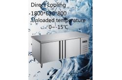China 2 Doors Restaurant Undercounter Freezer 430L Adjustable Settings Long Term Use supplier
