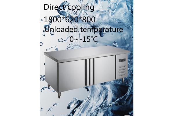 2 Doors Restaurant Undercounter Freezer 430L Adjustable Settings Long Term Use