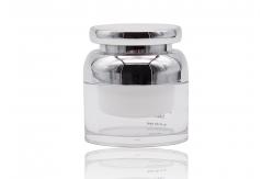 China 30g Acrylic Cosmetic Cream Containers , Plastic Cream Containers With UV Spraying ABS Cap supplier