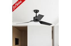 China Home Black ABS Blades 6 Speed Low Noise Ceiling Fan With Remote Control supplier