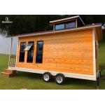 Outdoor Living Modern Prefab Tiny House With Wooden Exterior And Double Windows for sale
