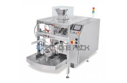 China Stand Up Pouch Packaging Machine Food Tea Candy With Suction Nozzle Zipper supplier