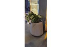 China Enhance Your Garden With Elegant Fiber Clay Planters Round Shape supplier